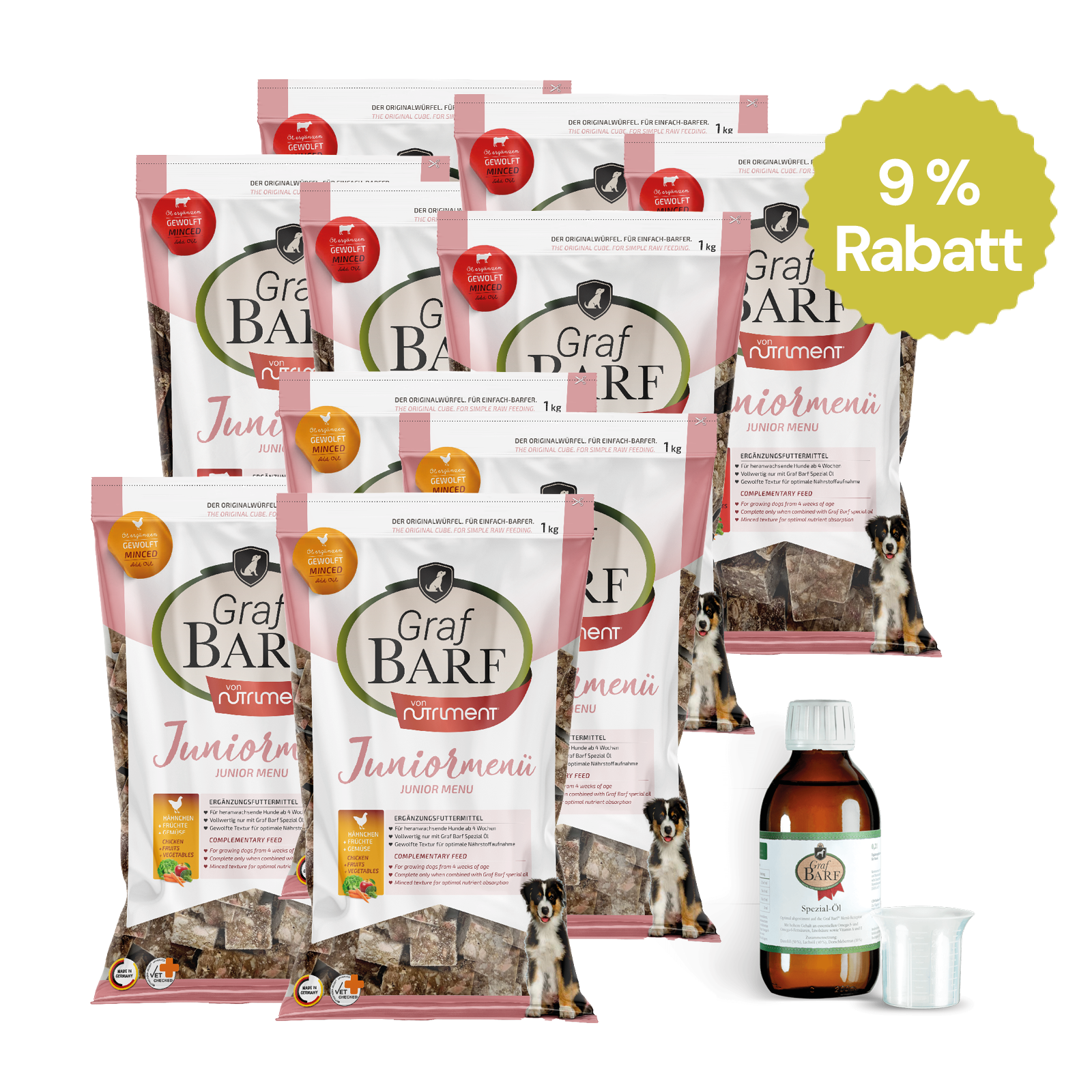 Graf BARF Sparpaket Juniorpaket gewolfter Mix