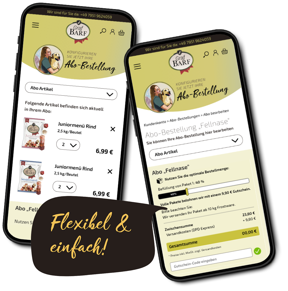 Online Bestellen flexibel und einfach Online Bestellen flexibel und einfach