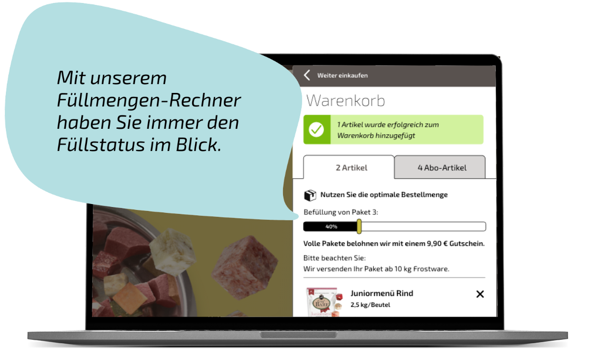 Mit unserem Füllmengen-Rechner haben Sie immer den Füllstatus im Blick. Mit unserem Füllmengen-Rechner haben Sie immer den Füllstatus im Blick.