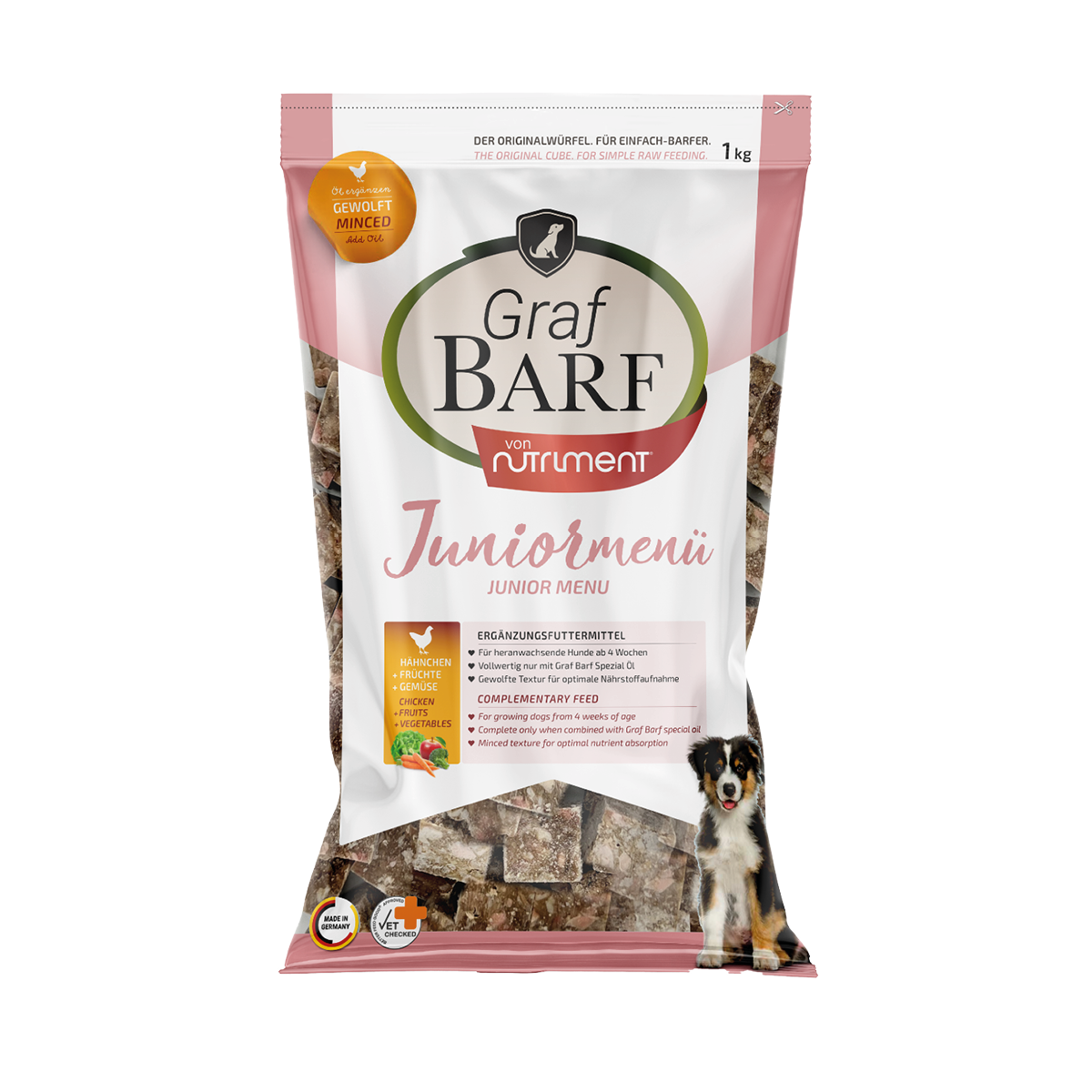 Juniormenü Hähnchen gewolft