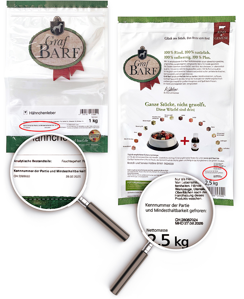 Verpackungsbeutel Graf Barf Verpackungsbeutel