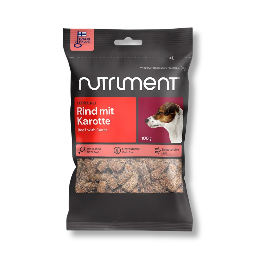 Graf BARF von Nutriment Leckerli Rind mit Karotte