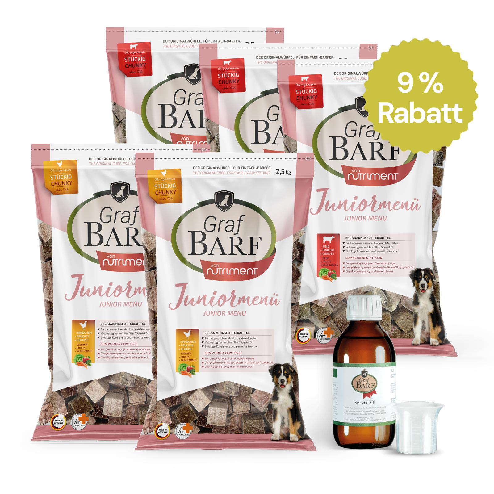 Graf BARF Sparpaket Juniorpaket stückiger Mix